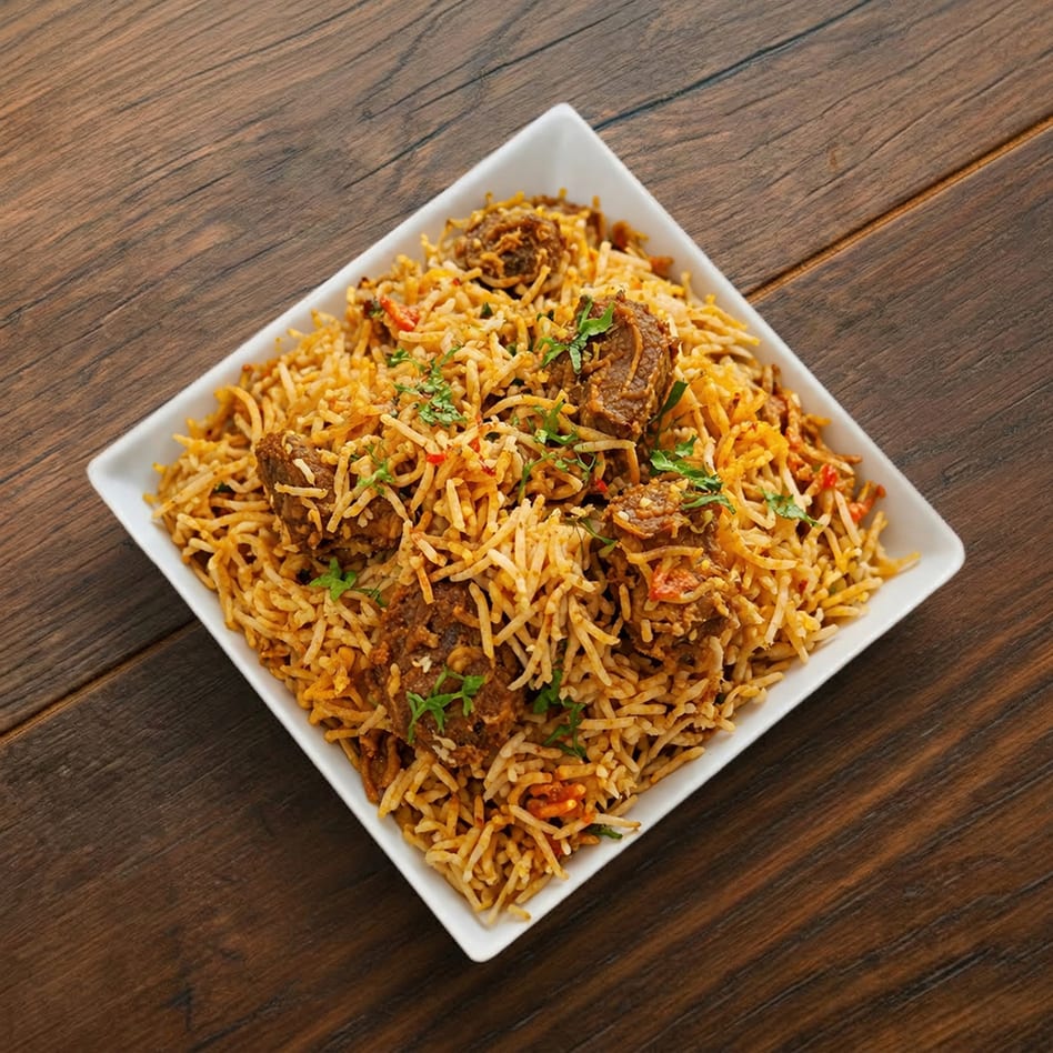Goat Biryani.