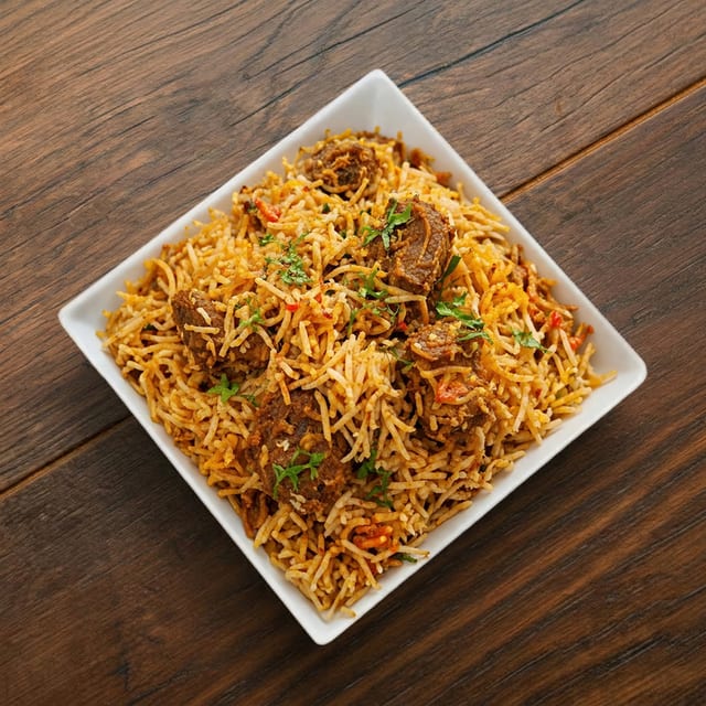 Goat Biryani.