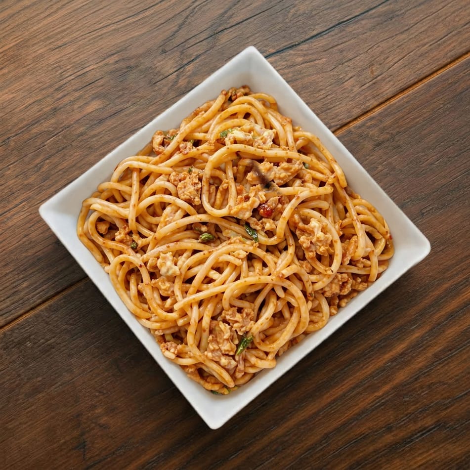 Shrimp Hakka Noodles.